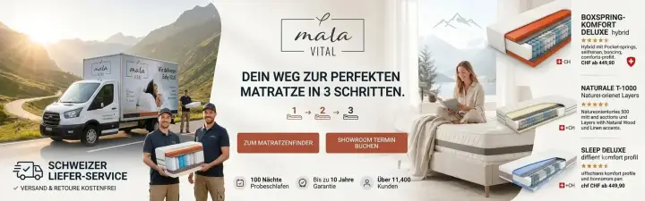 Mara Vital Schweiz – Ergonomische Matratzen, Lattenroste & gesunder Schlafkomfort