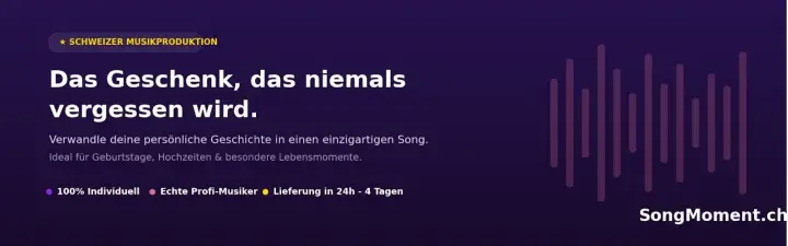 SongMoment – Personalisierte Songs als Geschenkidee