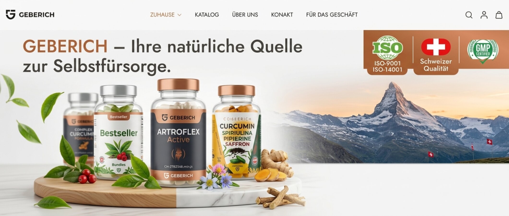 Geberich GmbH – Hochwertige Schweizer Nahrungsergänzung & Vitalstoffe