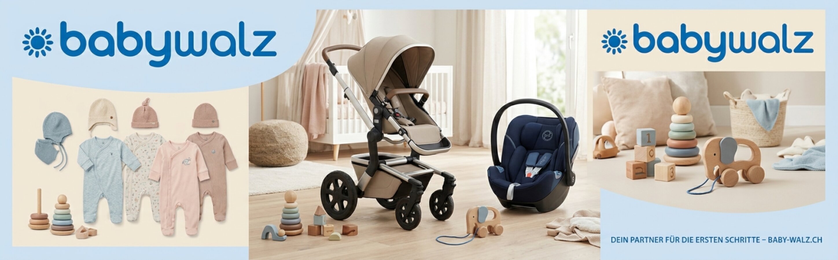 baby-walz.ch – Ihr Schweizer Spezialist für Babyausstattung, Kinderwagen & Umstandsmode