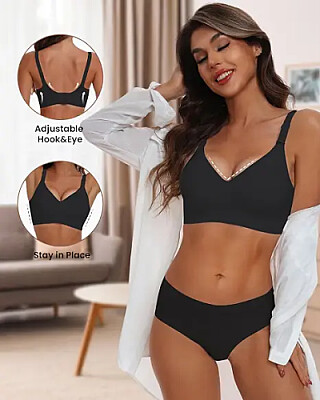 HORISUN Nahtloser Push-Up BH ohne Bügel – Bequemer Halt (Grössen S–4XL)